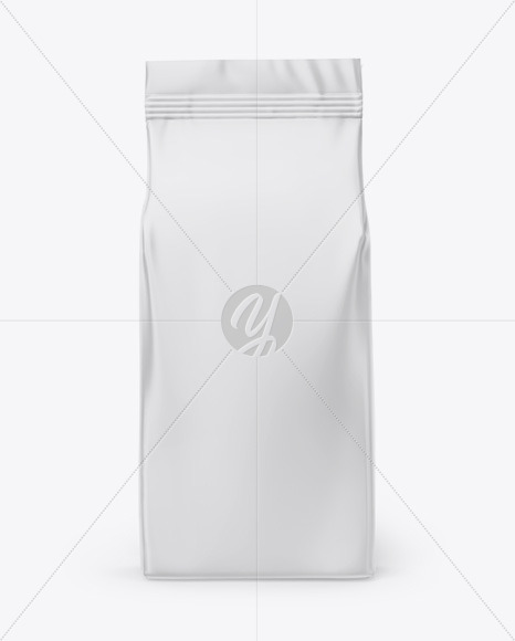 Matte Food Bag Mockup - Front View