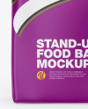 Matte Food Bag Mockup - Front View