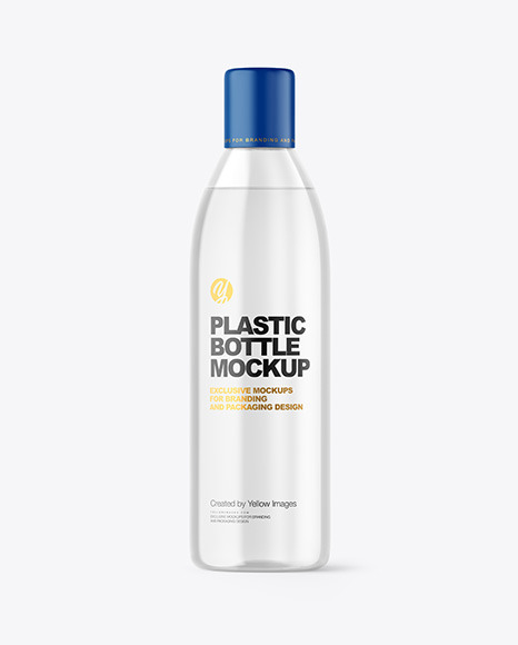 Clear Plastic Bottle Mockup