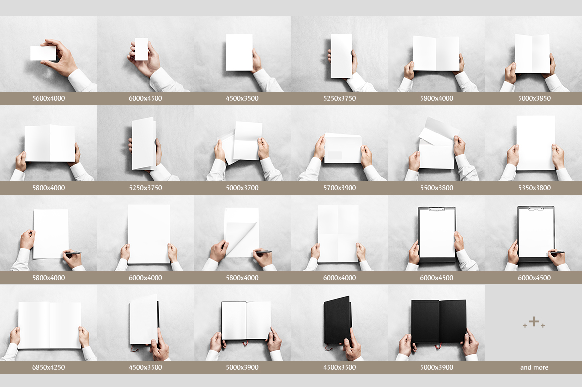 Paper Mockups Bundle Paper Mockups Bundle