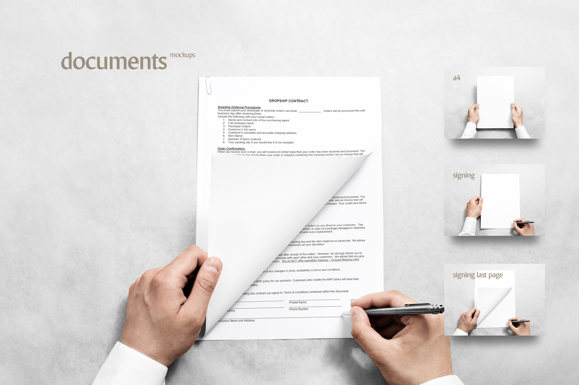 Paper Mockups Bundle Paper Mockups Bundle