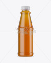 Plastic Bottle with Apple Juice Mockup