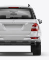 Mercedes-Benz ML Mockup - Back Side View