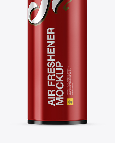Glossy Metallic Air Freshener Bottle Mockup Glossy Metallic Air Freshener Bottle Mockup