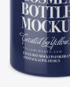 Glossy Cream Bottle with Transparent Cap Mockup - Half-Side View (High-Angle Shot)