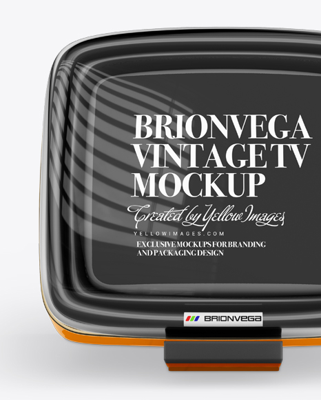 Brionvega Vintage TV Mockup - Front View