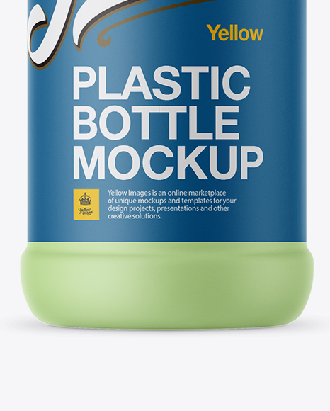 Matte Plastic Bottle Mockup