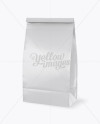 Glossy Paper Bag Mockup - Half Side View