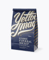 Glossy Paper Bag Mockup - Half Side View
