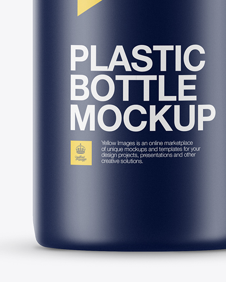 Matte Plastic Bottle Mockup