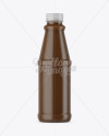 Plastic Bottle with Sauce Mockup