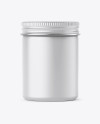 100ml Round Tin Box with Matte Finish Mockup - Front View