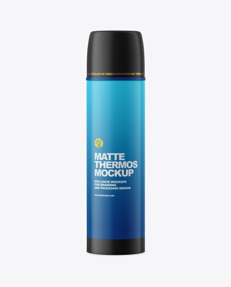 Matte Thermos Mockup