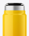 Opened Glossy Thermos Mockup