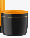 Opened Glossy Thermos Mockup