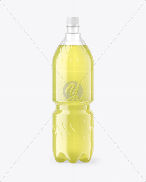 Lime Soft Drink Bottle Mockup