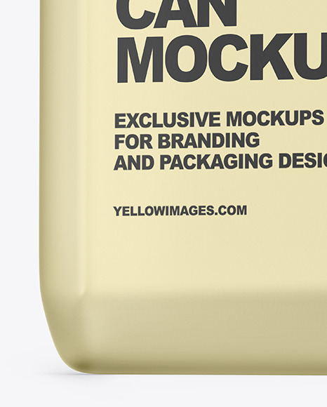 Metallic Jerrycan Mockup