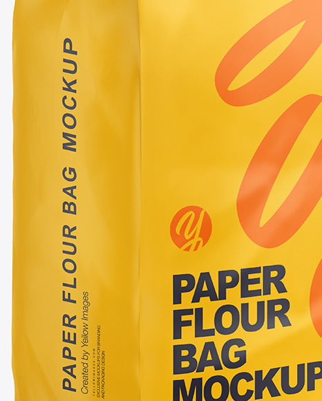 Paper Flour Bag Mockup