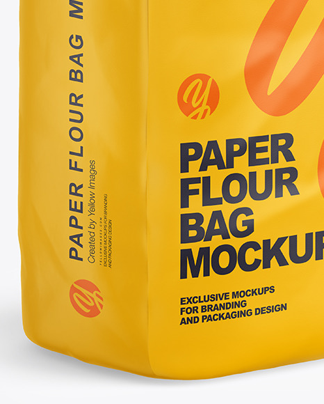 Paper Flour Bag Mockup