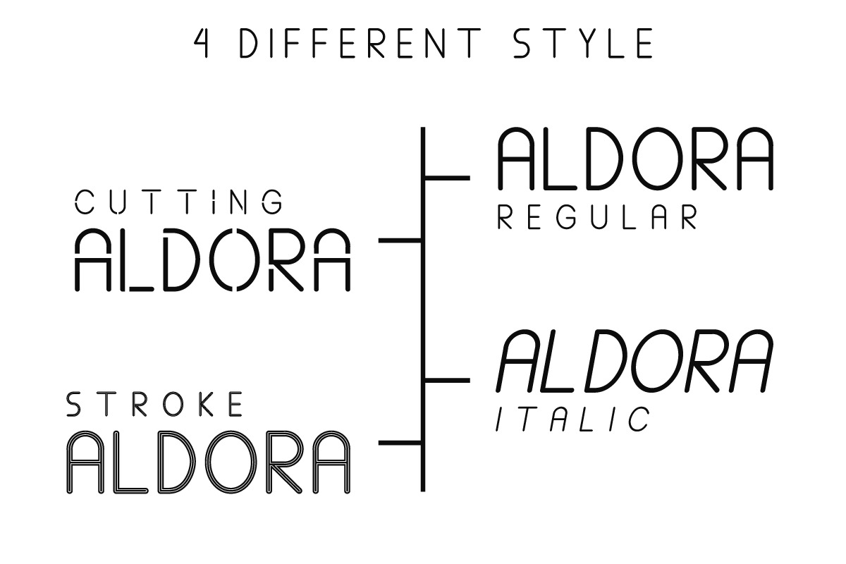 Aldora Futuristic Font Aldora Futuristic Font