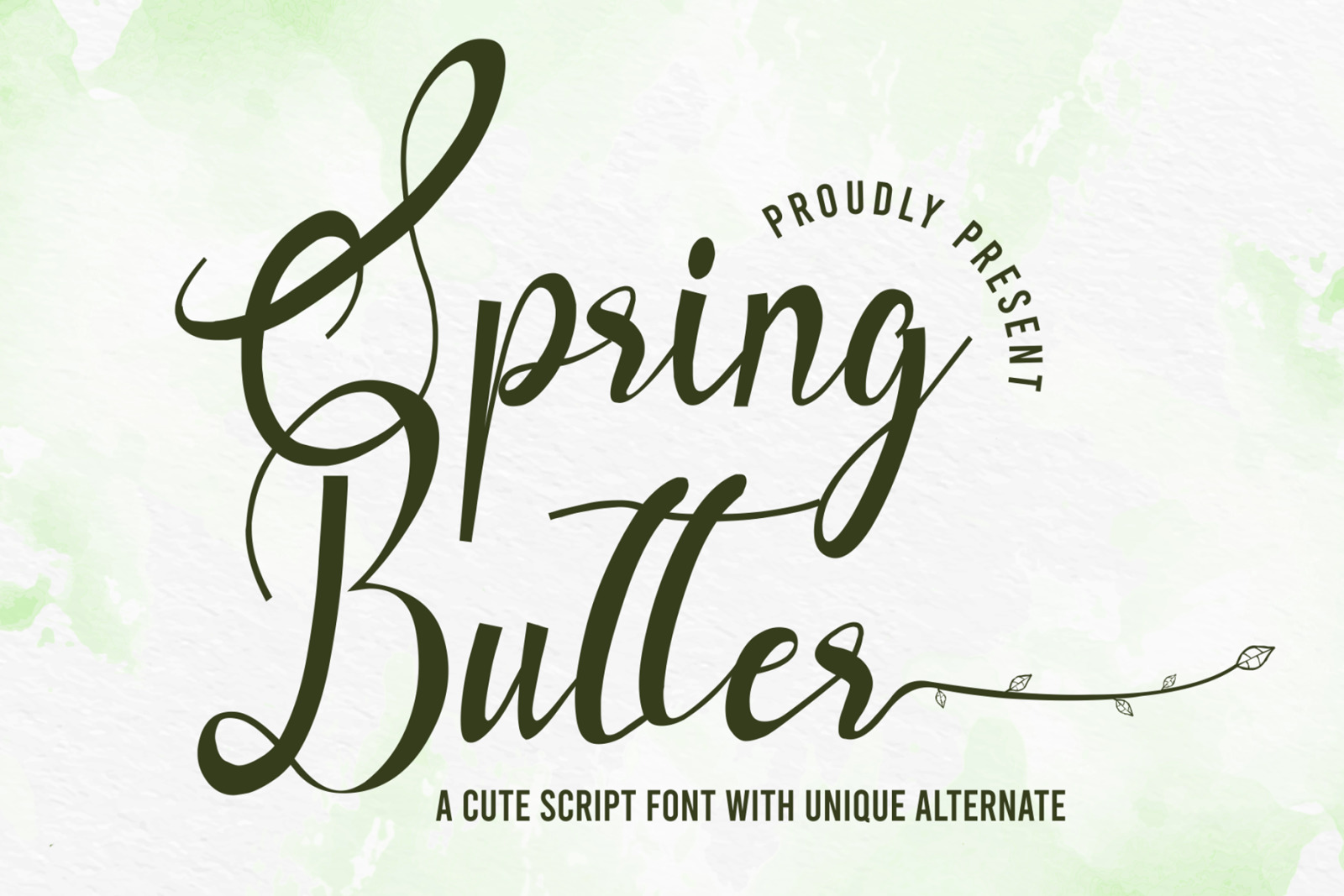 Spring Butter Font Spring Butter Font