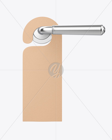 Kraft Door Hanger Mockup