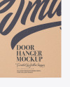 Kraft Door Hanger Mockup