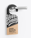 Kraft Door Hanger Mockup