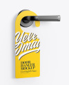 Paper Door Hanger Mockup