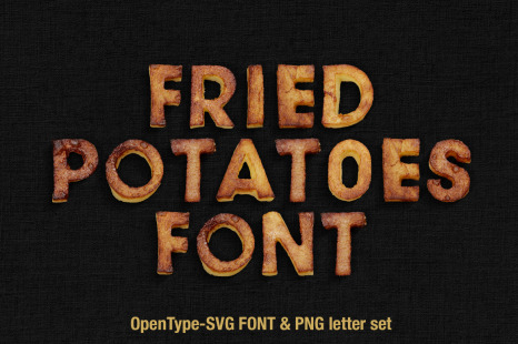 Fried Potatoes Font - Chef