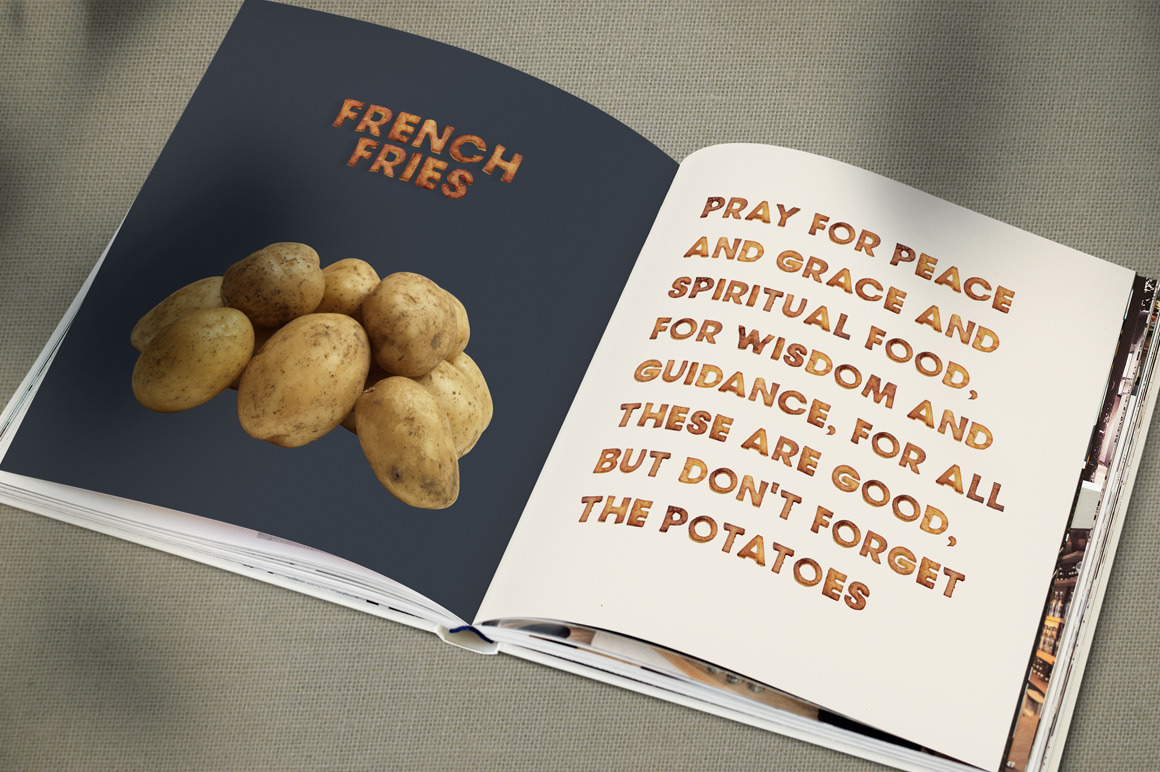 Fried Potatoes Font Fried Potatoes Font