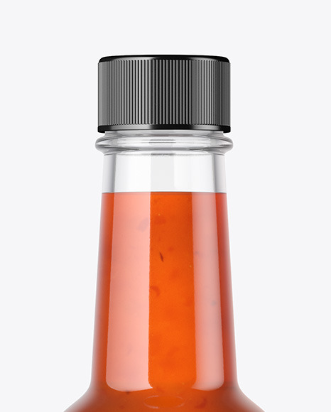 Bottle with Chilli Sauce Mockup