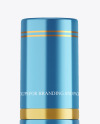 Metallic Cosmetic Bottle with Pump Mockup