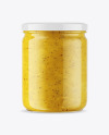 Mustard Sauce Jar Mockup