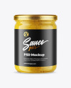 Mustard Sauce Jar Mockup