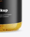 Mustard Sauce Jar Mockup