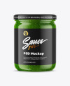 Pesto Sauce Jar Mockup