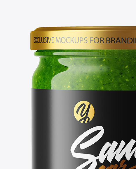 Pesto Sauce Jar Mockup