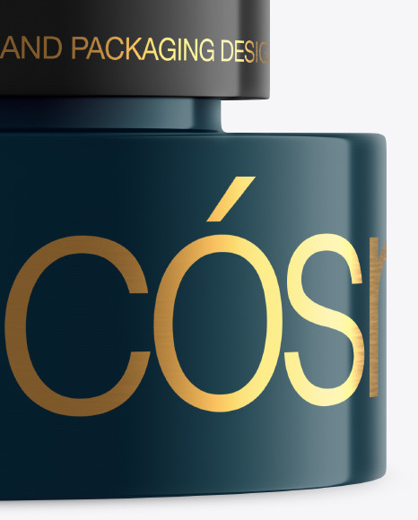 Glossy Cosmetic Jar Mockup