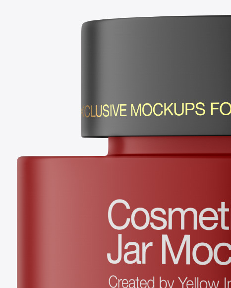 Matte Cosmetic Jar Mockup Matte Cosmetic Jar Mockup