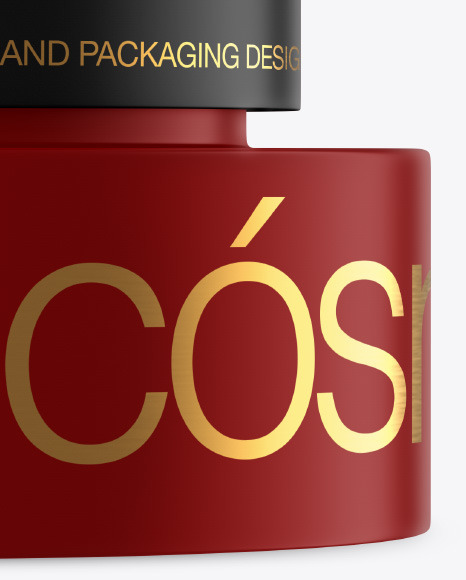 Matte Cosmetic Jar Mockup Matte Cosmetic Jar Mockup