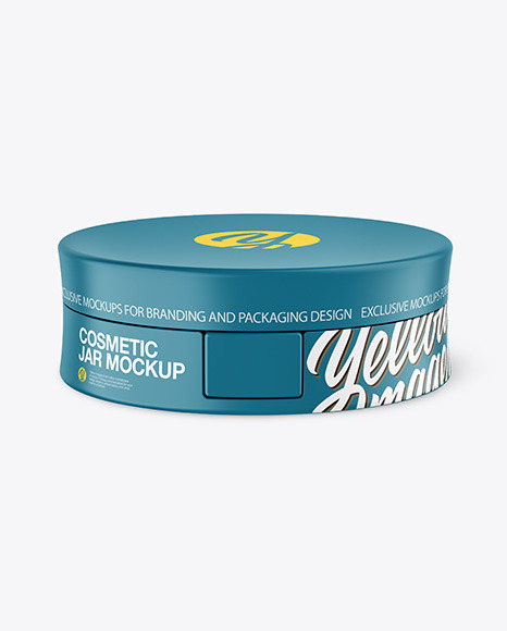 Matte Cosmetic Jar Mockup