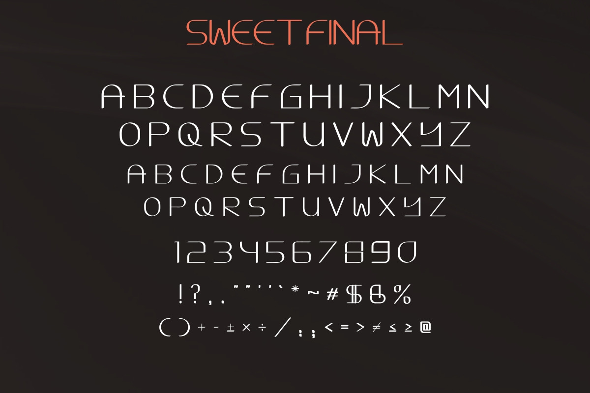 Sweet Final Font Sweet Final Font