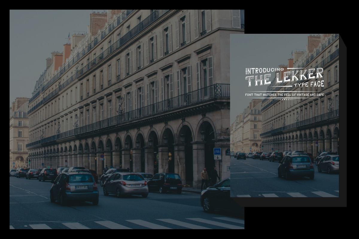 The Lekker Vintage Sans Font The Lekker Vintage Sans Font