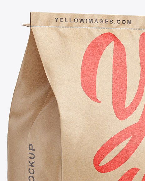 Kraft Paper Flour Bag Mockup