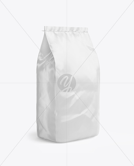 Glossy Paper Flour Bag Mockup