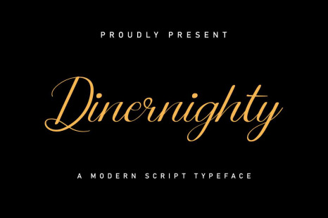 Dinernighty Font - Fonts