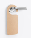 Kraft Door Hanger Mockup