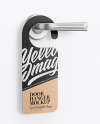 Kraft Door Hanger Mockup