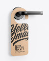 Kraft Door Hanger Mockup